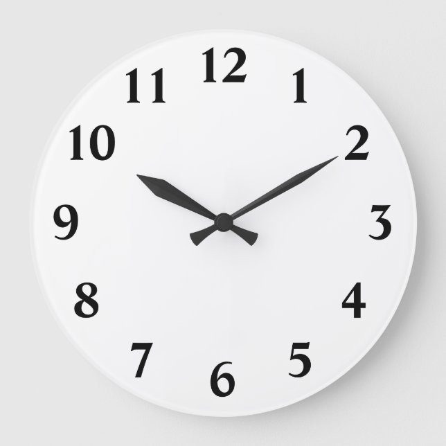Relógio Grande Números Modelo (Frente)