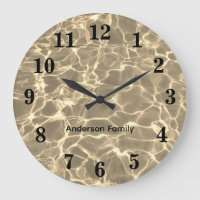 Números Negros Elegantes Foto Oceânica Personaliza