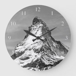 Relógio Grande Números pequenos preto e branco de Matterhorn