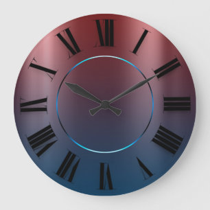 Relógio Grande Números romanos da Maroon Maruon Borgonha de Mini