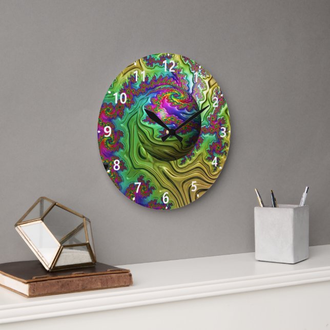 Relógio Grande Nuvem Cósmica (Escritório)