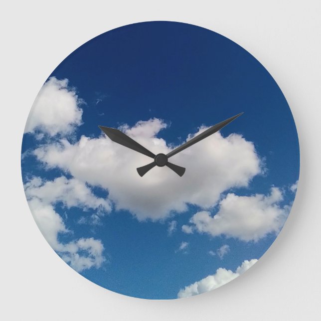 Relógio Grande Nuvem mole longa (Frente)