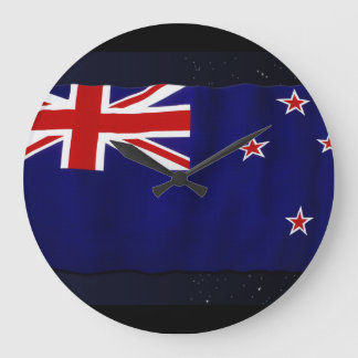 Relógio Grande NZ - Pulso de disparo de parede patriótico