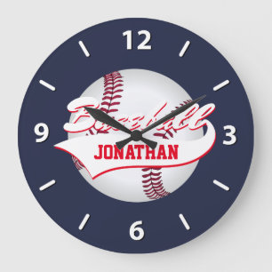 Relógio Grande O basebol personaliza