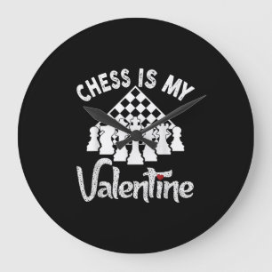 Relógio Grande O Chess Engraçado É Meu Namorados Do Jogador De Tr