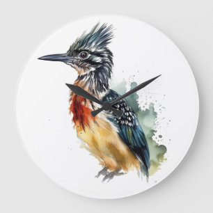 Relógio Grande O Corredor Pintado, Roadrunner Aquarela
