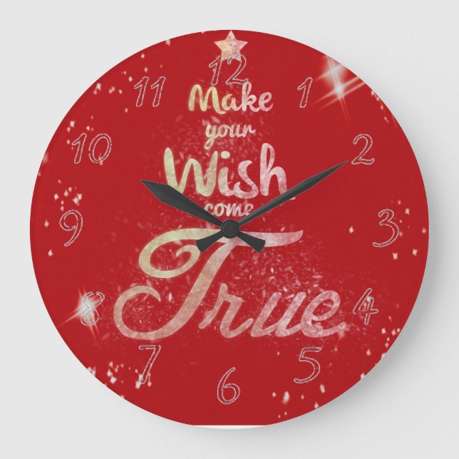 Relógio Grande O desejo do Natal vem verdadeiro (Frente)