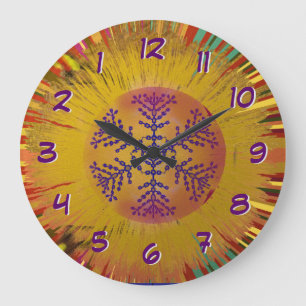 Relógio Grande O design do ornamento gira para trás o tempo