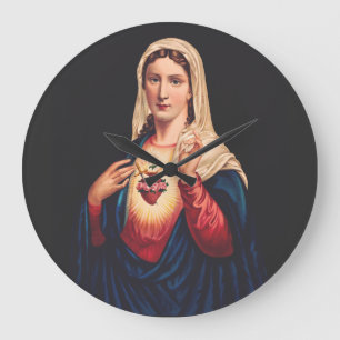 Relógio Grande O Imaculado Coração de Maria