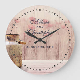 Relógio Grande O leite rústico pode com trigo e floresce o