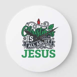 Relógio Grande O Natal é Tudo Sobre o Design de Jesus