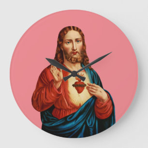 Relógio Grande O Sagrado Coração de Jesus