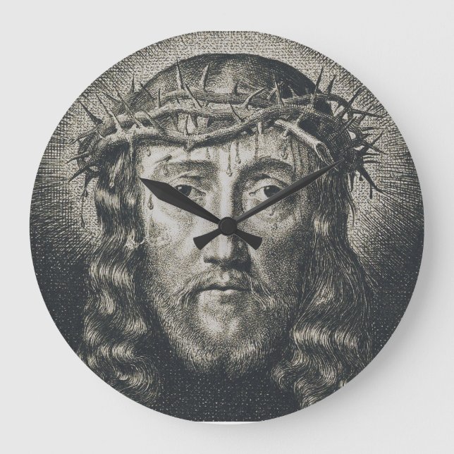 Relógio Grande O Santo Rosto coroado de espinhos (Frente)