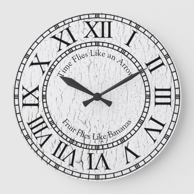 Relógio Grande O tempo voa como uma seta (Frente)