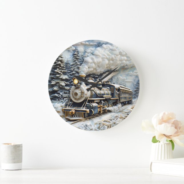 Relógio Grande O trem a vapor do inverno. (Lar)