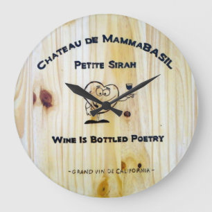 Relógio Grande O vinho é pulso de disparo engarrafado da poesia!