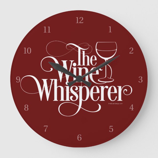 Relógio Grande O Whisperer do vinho (Frente)