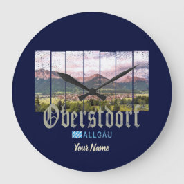 Relógio Grande Oberstdorf Allgäu Vintage Bavaria Alemanha Souveni