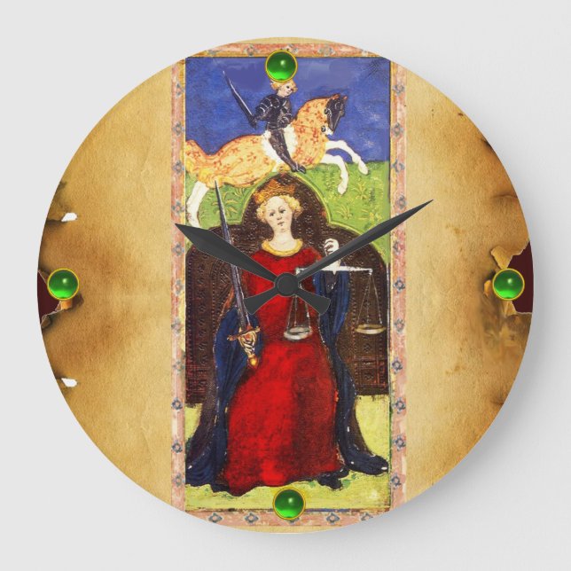 RELÓGIO GRANDE OBJETIVOS DE RENASCIMENTO ANTIQUÍMICOS 8/JUSTIÇA (Frente)