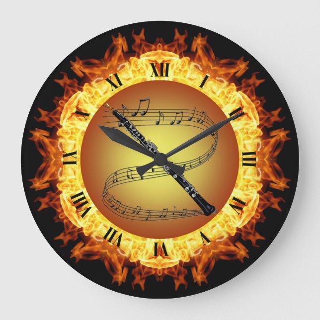 Relógio Grande Oboe ~ Fire Creation # 3 ~ Out Of The Crucible ~   (Frente)