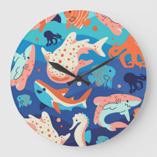 Relógio Grande Ocean Wonders