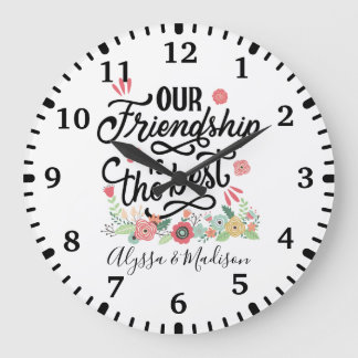 Relógio Grande Oferta BFFs Nossa Amizade é a Melhor
