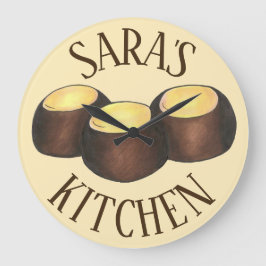 Relógio Grande Ohio OH Peanut Butter Buckeye Buck Eye Nut Candy