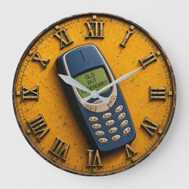 Relógio Grande Old But Legendary Retro Brick Phone (Frente)