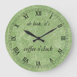 Relógio Grande Olha Que Já É Hora Do Café