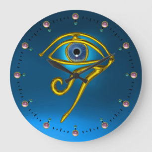Relógio Grande Olho AZUL de Horus da TALISMÃ, cerceta de turques