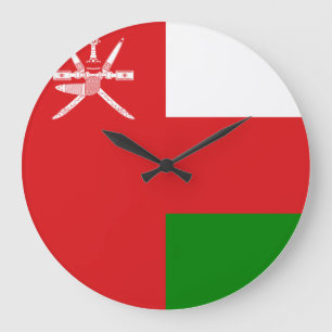 Relógio Grande Oman Flag