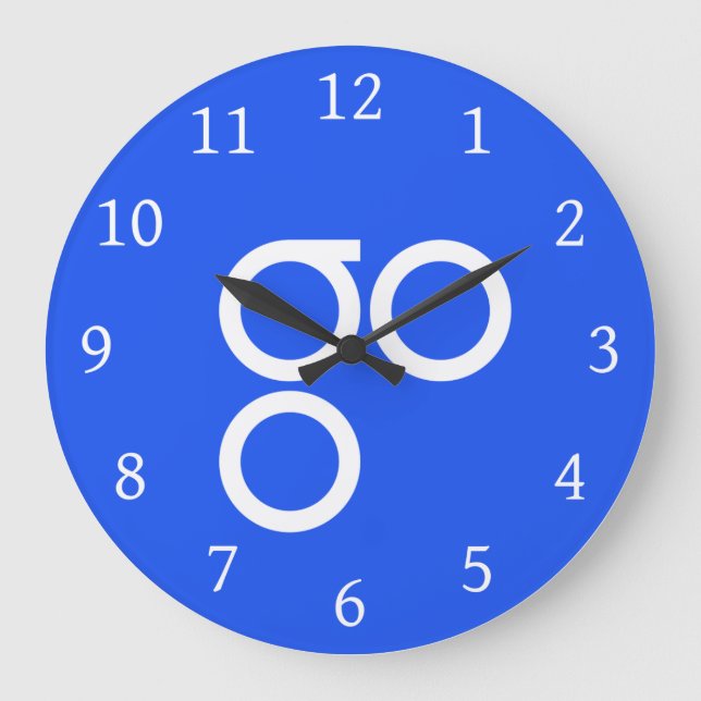Relógio Grande OmiseGo Logo Symbol Cryptocurrency Coin Wall Clock (Frente)