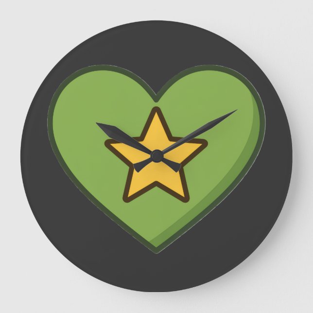 Relógio Grande One love. Cosmic energy. (Frente)