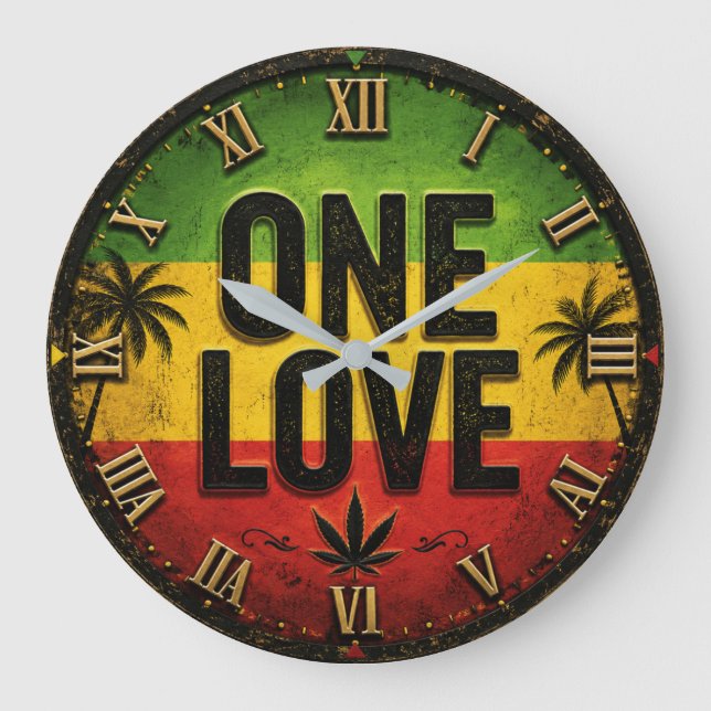 Relógio Grande One Love Regga (Frente)