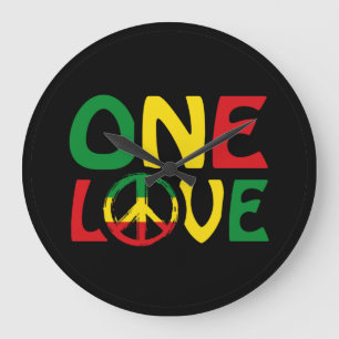 Relógio Grande One Love, Reggae design