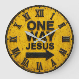 Relógio Grande One Way Jesus