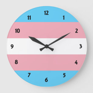 Relógio Grande Orgulho Transgênero