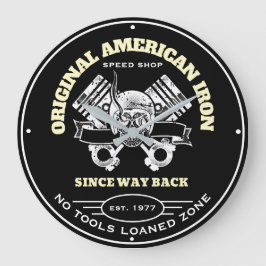 Relógio Grande Original americano Iron Speed Compra Skull and Pis