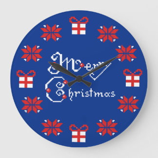 Relógio Grande Ornamento do norueguês do Feliz Natal