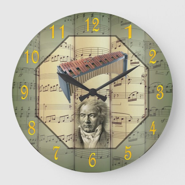 Relógio Grande Orquestra Sinfônica de Beethoven ~ Xylophone ~   (Frente)