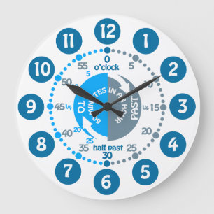 Relógio Grande Os meninos aprendem dizer a tempo o pulso de