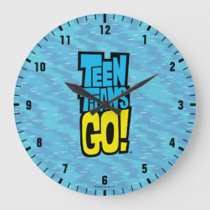 Relógio Grande Os titã adolescentes vão! logotipo de