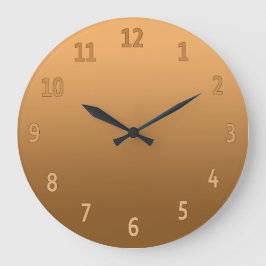 Relógio Grande Ouro Colorido Simples Gradiente