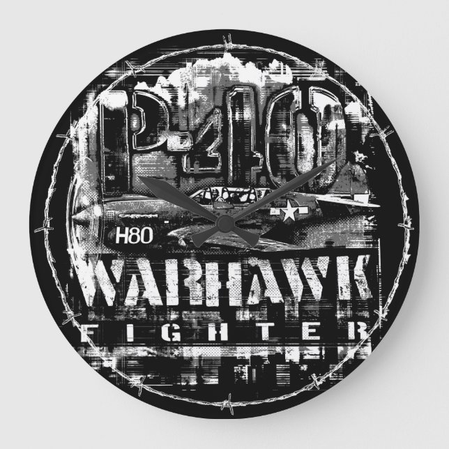 Relógio Grande P-40 Warhawk (Frente)