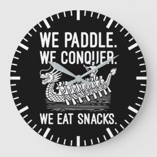 Relógio Grande Paddle, Conquiste, Coma Snacks - Barco Dragão Engr