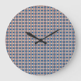 Relógio Grande Padrão abstrato geométrico mosaico moderno 1298