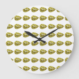 Relógio Grande Padrão amarelo