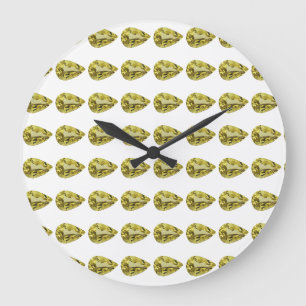 Relógio Grande Padrão amarelo