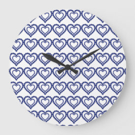 Relógio Grande Padrão Azul