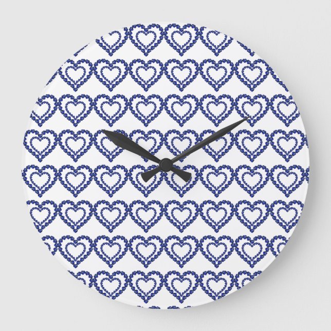 Relógio Grande Padrão Azul (Frente)